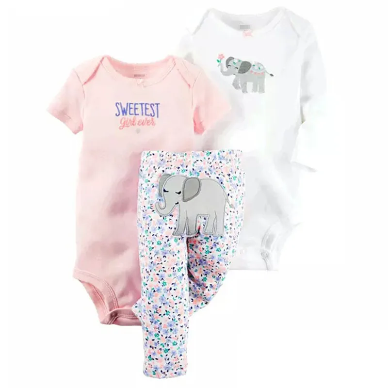 Весенняя одежда для маленьких мальчиков комплект из 3 предметов хлопковый