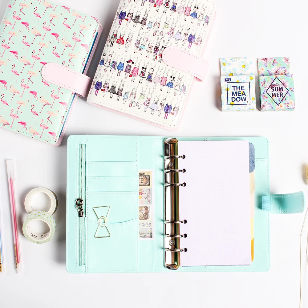 Новые творческие милые кожаные спиральные блокноты канцелярские товары