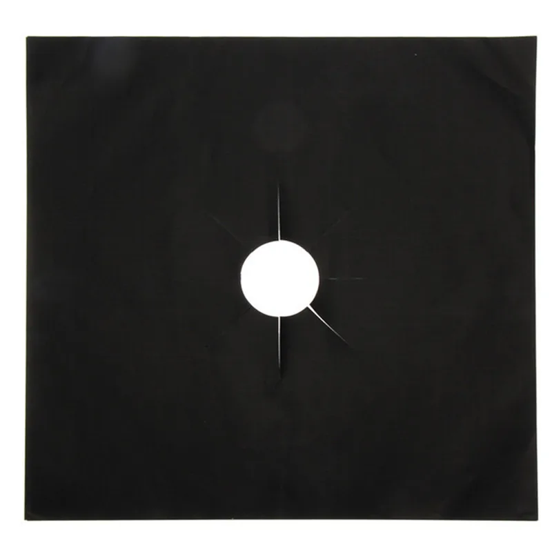 4pcs/set Glass Fiber Gas Stove Protectors Reusable Gas Stove Cover Burner Liner Cooker Mat Pad Fire Injuries Protection Tool