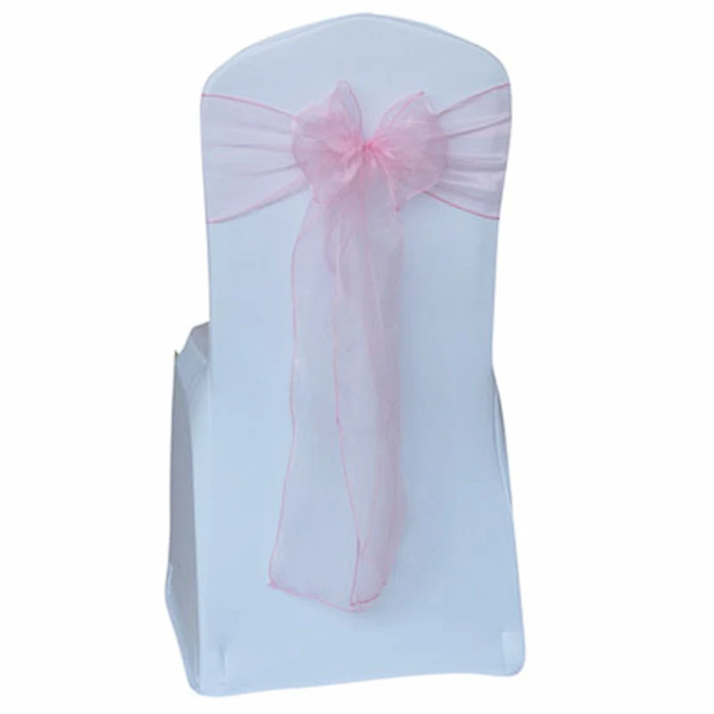 1 предмет Новинка Бренд органза капюшон стул с поясом бантом для свадебной