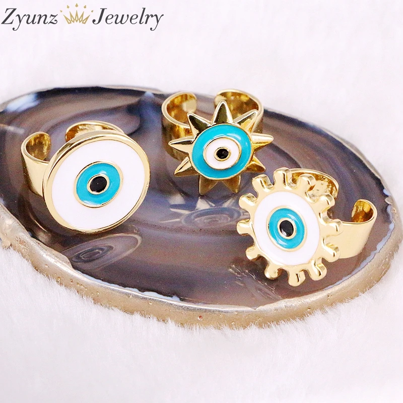 Кольцо для глаз с эмалированными камнями Женское кольцо ювелирных изделий