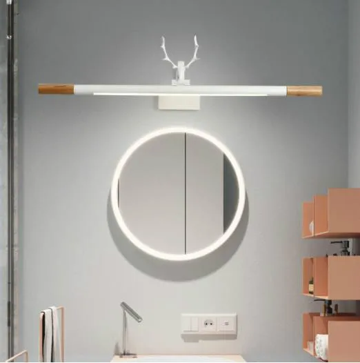 Светодиодный настенный светильник для ванной комнаты 220 В белый зеркальный