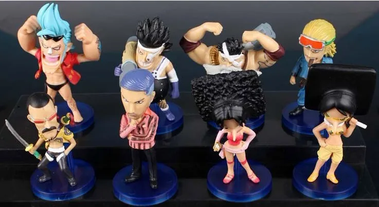 Новая горячая распродажа 8 шт./компл. ONE PIECE Фрэнки дом 9 см ПВХ подарок для детей