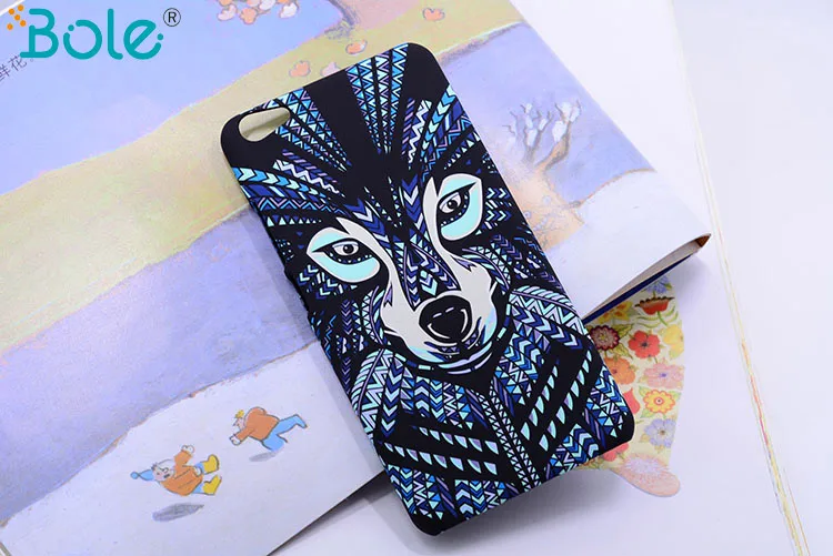 3D Марка Животных Лев Волк Pattern Сова Жесткий Задняя Полная Крышка Телефона case для