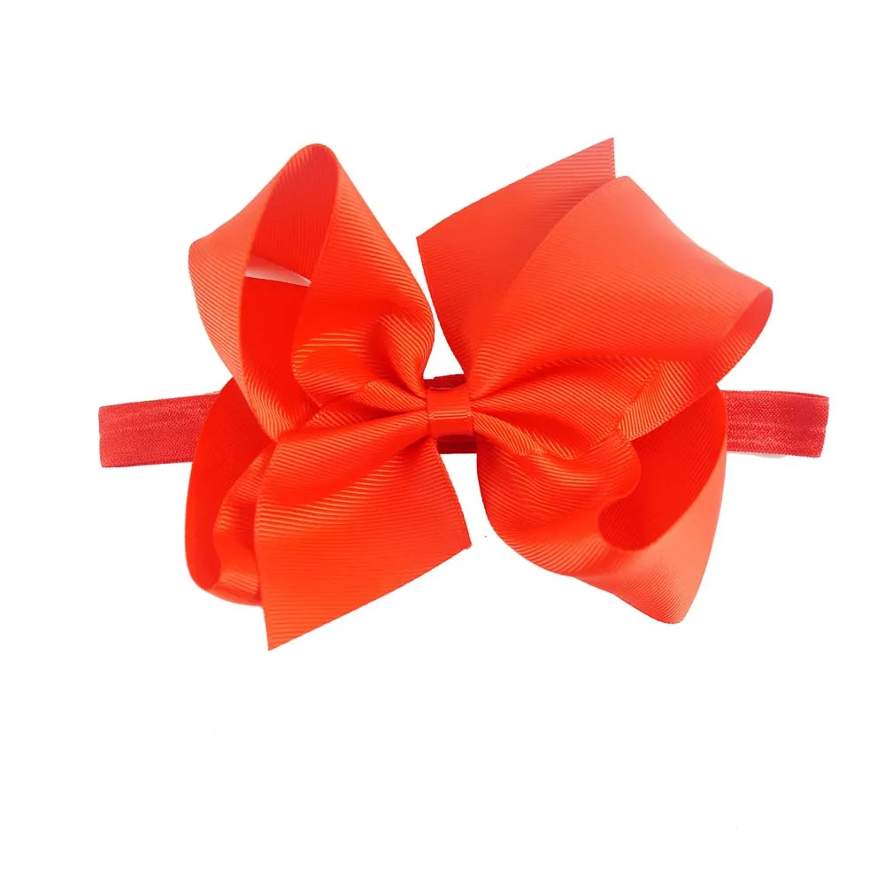 Повязка на голову для девочек эластичная лента в рубчик аксессуар волос 6