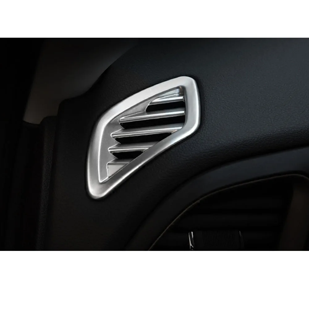 For Jeep Renegade 2016 2017 2018 car inner inside front Air conditioning Outlet Vent styling garnish cover frame trim parts 2pcs |