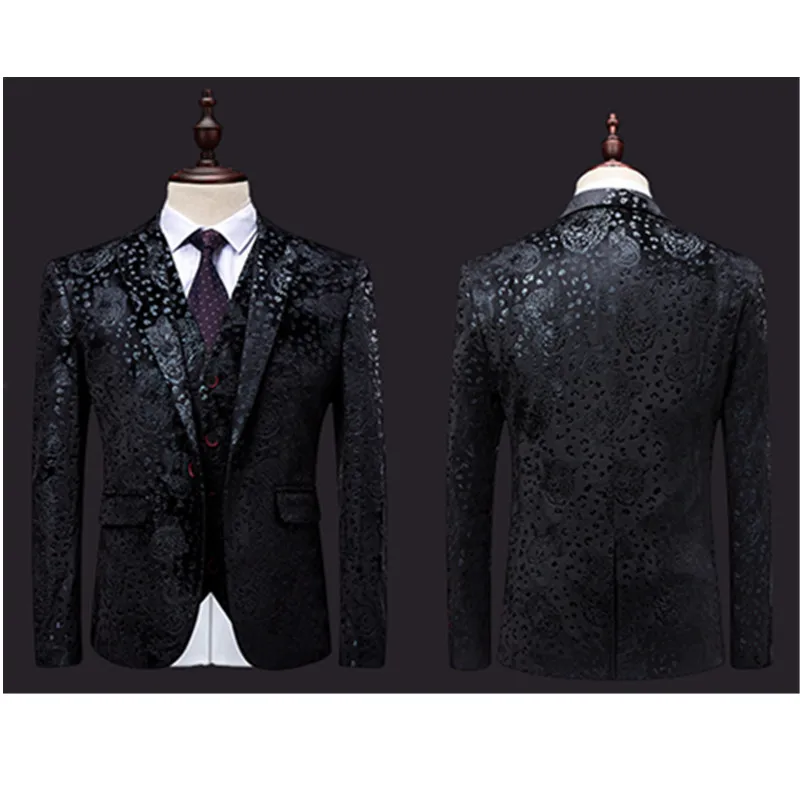 Мужской костюм из трех предметов (пиджак + брюки жилет) новый мужской деловой