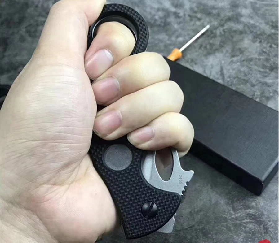 Karambit Складной нож 440c Лезвие G10 Ручка боевой карманный Открытый Отдых Охота выживания Тактические Ножи EDC ручные инструменты