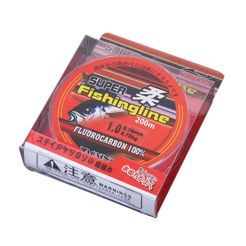 Рыболовная леска 200 м сверхпрочная японская 100% нейлоновая прозрачная не