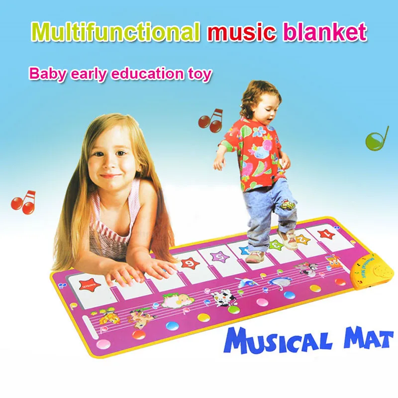 Kids Musical Mat Piano Keyboard Carpet Kids Dancing Singing Mat Early Educational Toys YH-17