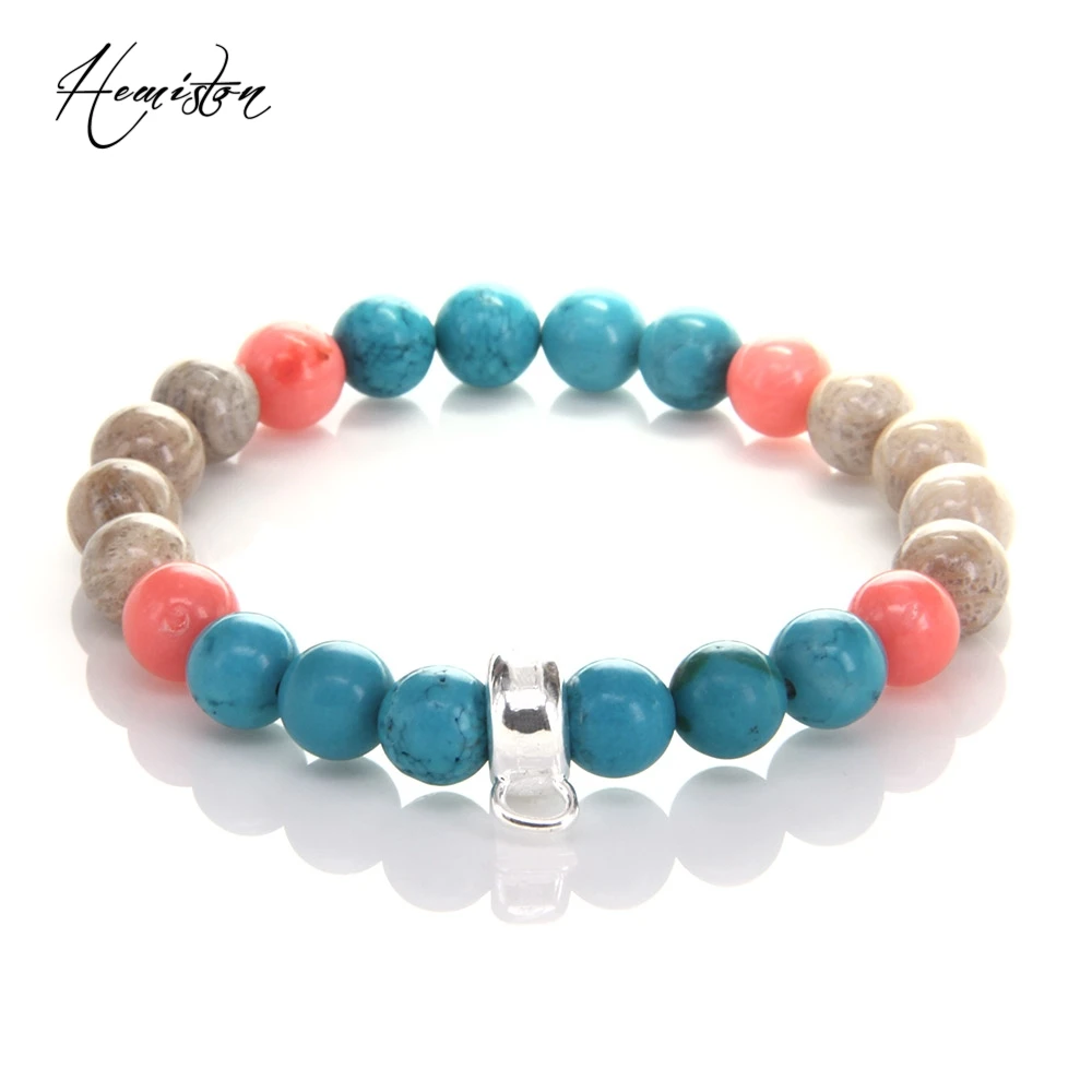 Амулетный браслет Thomas из разноцветных материалов с изображением позолоченные