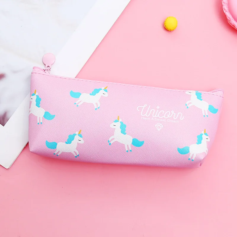 1 шт. Kawaii PU пенал Чехол подарок с Unicorn школьная для карандашей качественная сумка