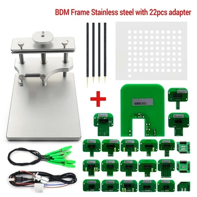 ED BDM frame 22 шт. BDM Адаптеры KTAG KESS KTM Dimsport BDM Probe адаптеры полный набор светодиодный Матрица для режима отладки для центрального блока системы электропитания рампы адаптеры - Цвет: ED BDM frame