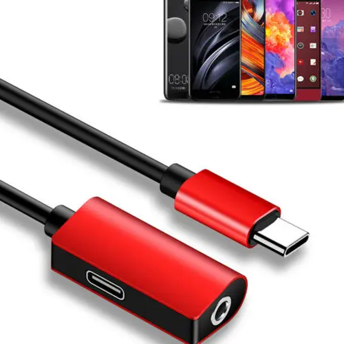 2 в 1 мини-usb C Type на 3 5 мм аудиоразъем для наушников Aux Кабель-адаптер зарядки |