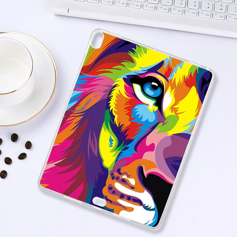 H064 Чехол для планшета с рисунком для iPad Pro 12,9 чехол 12,9 ''A1876 A003 A1895 A2014 Мягкий силиконовый чехол с мультяшными животными - Цвет: H064