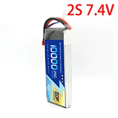 2S 7.4V 10000mah Лучшая качественная колючая проволока провод с силикатной гелевой Батарея 10000 мАч 2S 3S 4S 5S 6S 7,4 V 11,1 V 14,8 V 18,5 V 22,2 V 25C MAX 50C Дрон AKKU для дистанционно управляемых вертолетов самолетов - Цвет: 2S 7.4V 10000mah