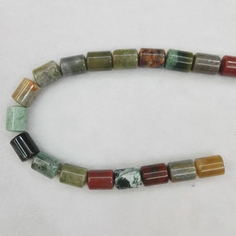 Оптовая продажа натуральный индийский оникс цилиндрический бисер из