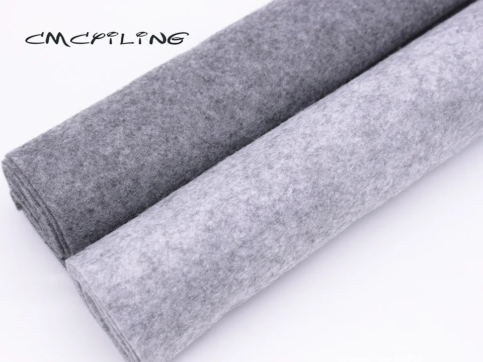 CMCYILING 2 шт./партия, 45*55 см Лоскутная мягкая войлочная ткань для вышивки DIY материал для изготовления кукол 1,2 мм толщина полиэфирной ткани