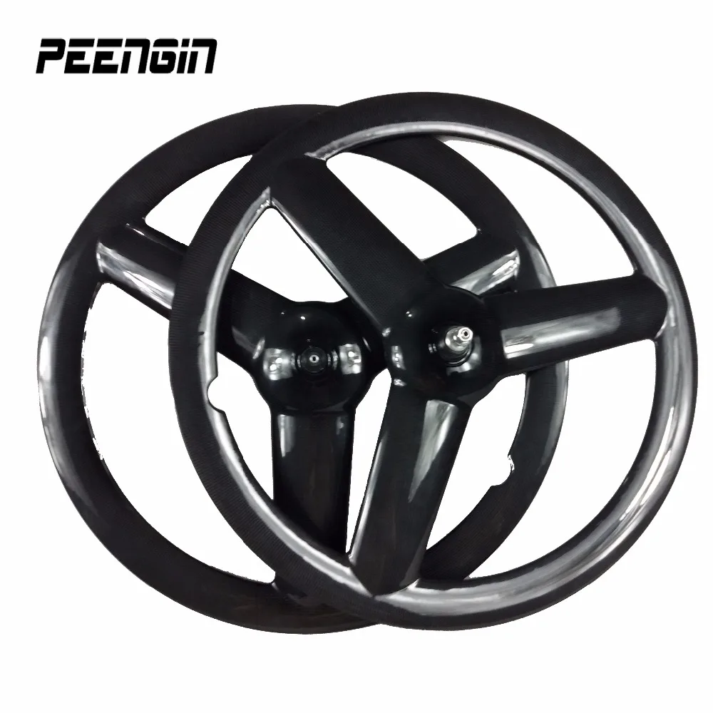 УГЛЕРОДНЫЙ тройной спицевой клинчер 700C шоссейный велосипед трубчатая