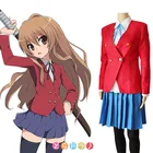 Костюм тигра, дракона, Toradora, для косплея, Aisaka, Taiga, Kushieda Minori, школьная форма для девочек (блейзер + юбка + галстук)