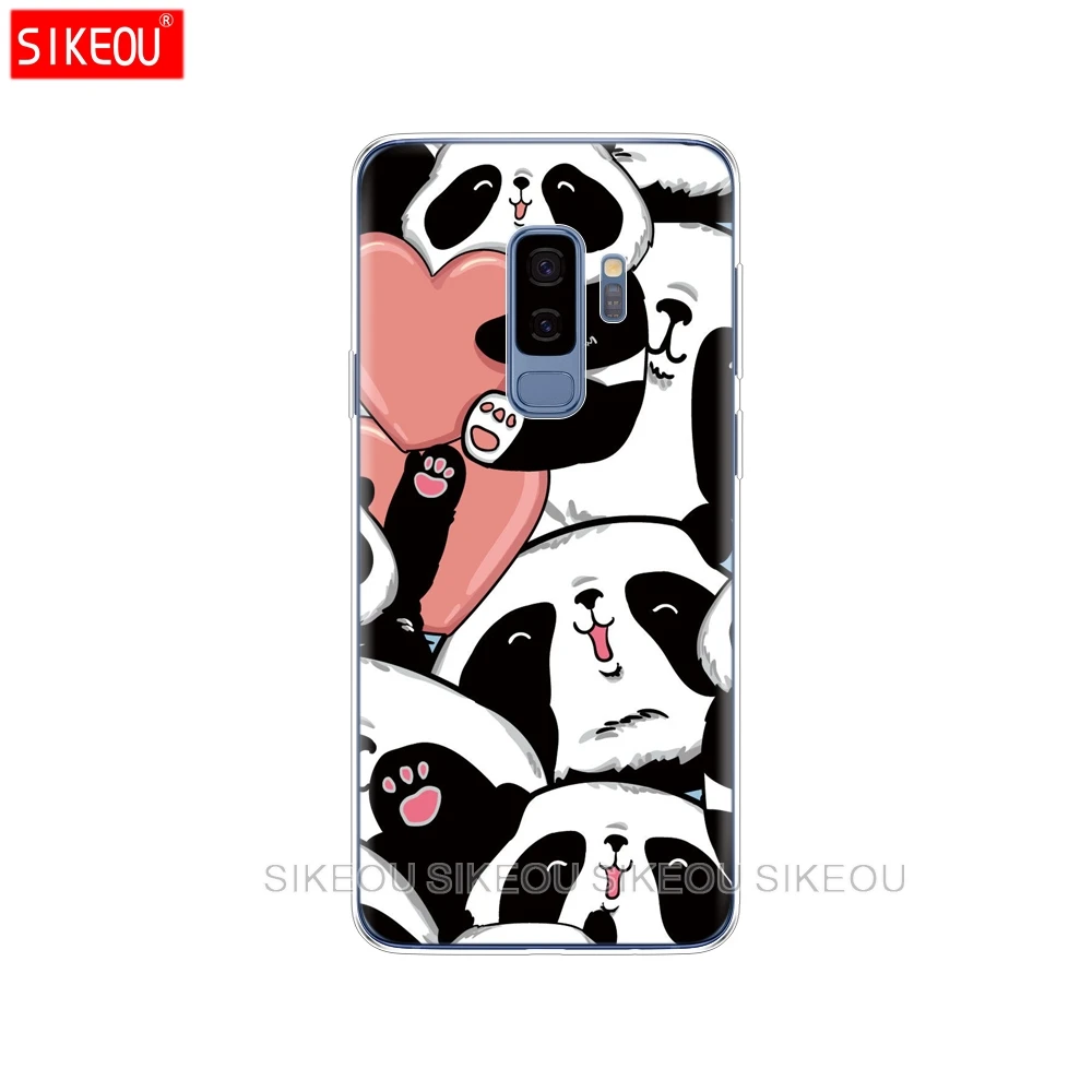 Силиконовый чехол для Samsung Galaxy S9 S8 S7 S6 edge S5 S4 S3 PLUS милый мультяшный Dinggul panda |