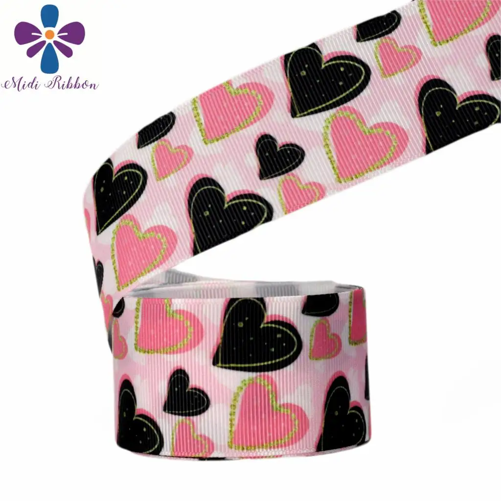 16 мм-75 мм Цветные сердца серия джинсов с принтом корсажная/эластичная лента