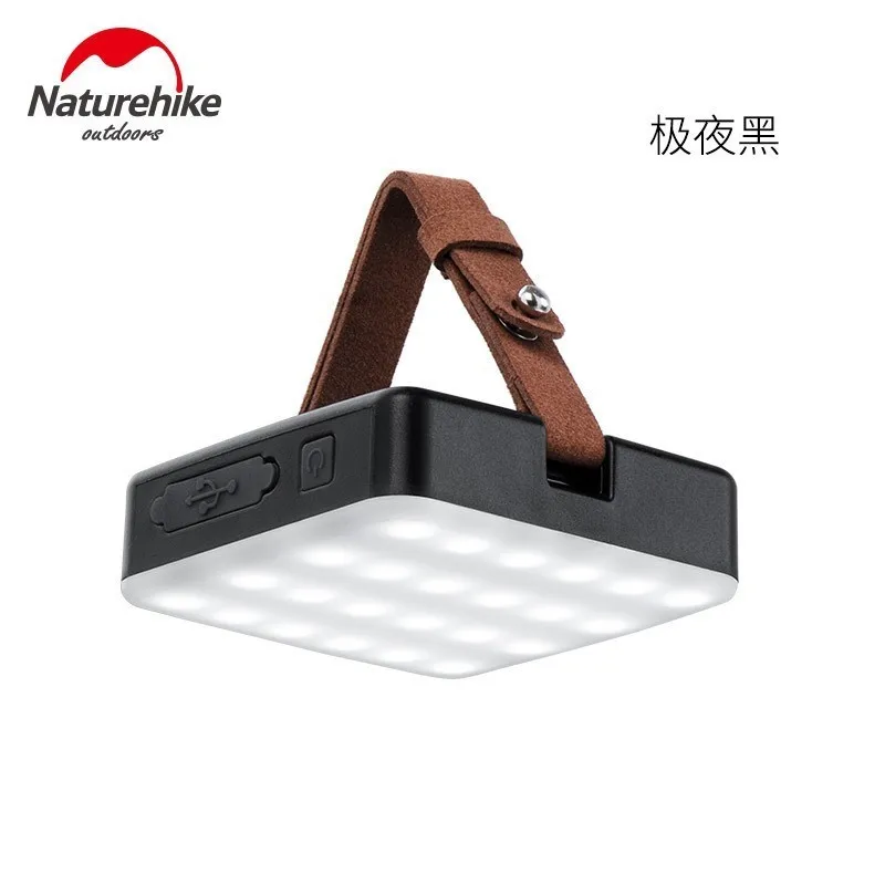 Black Naturehike Многофункциональный светодиодный портативный тент походный светильник заряжаемый аварийный светильник Открытый походный светильник 5900K SOS - Цвет: Black