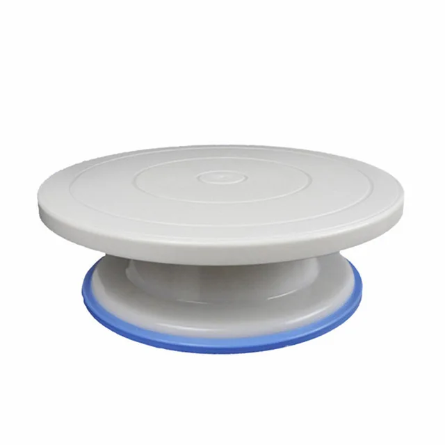 Nonslip turntable Yolife 10 дюймов пластиковый поворотный стол для торта DIY инструмент для выпечки кондитерских изделий Подставка для торта поворотный стол вращающийся инструмент для украшения торта инструмент для выпечки - Цвет: Nonslip turntable