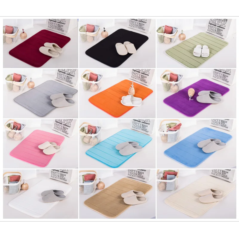 Мягкий коврик для ванной из микрофибры с эффектом памяти очень впитывающий и