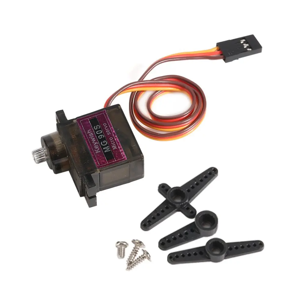 Цифровой мини сервопривод Keywish 5 x MG90S металлический микро сервомотор 450 9G для