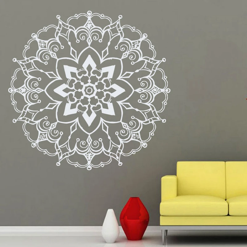 

Yoga Sticke Pattern Lotus Decal Body-building Posters Vinyl Wall Decals 057 Parede Decor Mural Yoga Sticker
