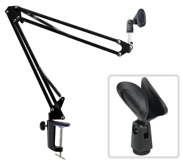 2015 New Broadcasting Studio Microphone Mic Stand Boom Scissor Suspension Arm Shock TK1051 | Microphones
