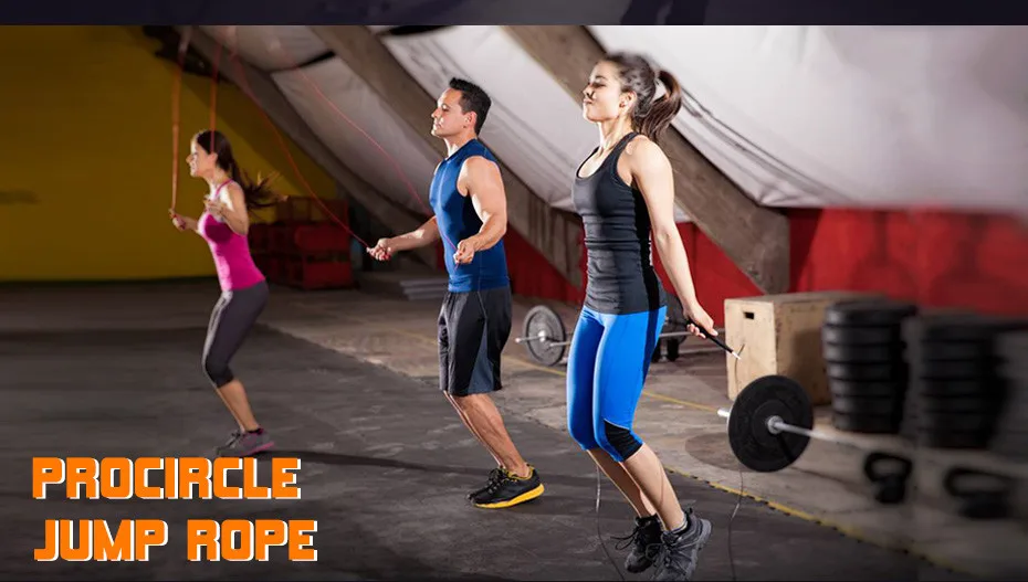 Скоростной Скакалка PROCIRCLE-регулируемые 10 футов-скакалки лучше всего подходят для занятий фитнесом, боксом, ММА-металлические шариковые подшипники-черный