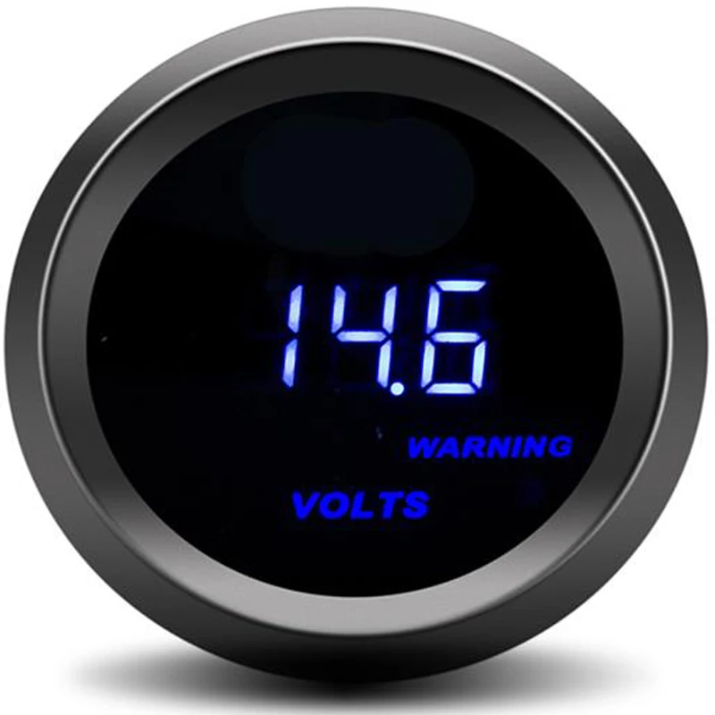 voltmeter 52mm Car Digital Turbo Boost Gauge PSI BAR Water Temp Oil Temp Oil Pressure Gauge Voltmeter Tachometer Rpm gauges Air Fuel Ratio - Цвет: voltmeter