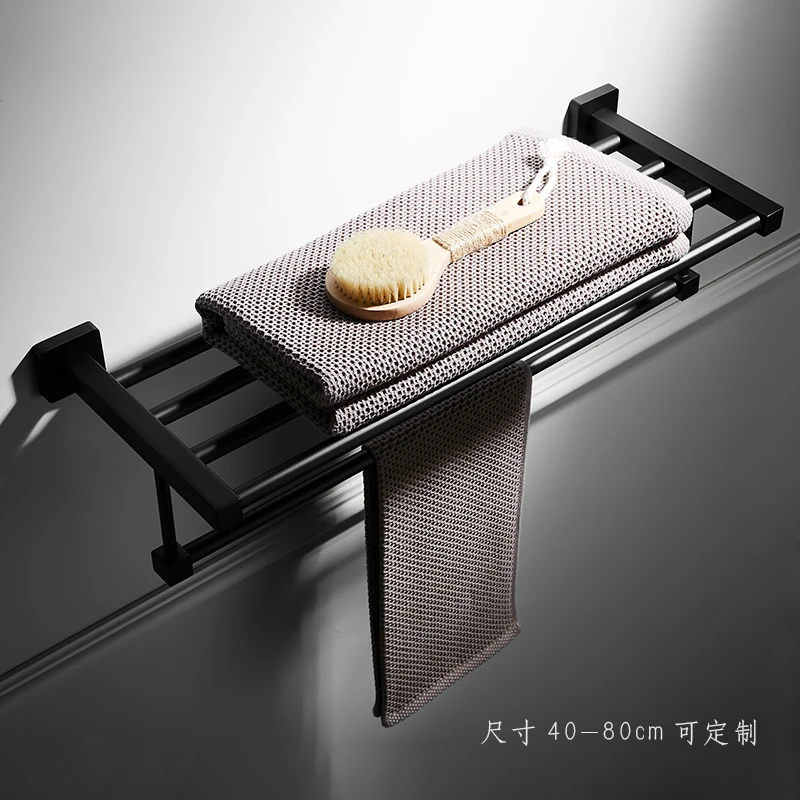 Черная стойка для полотенец античная Полка из нержавеющей стали полка хранения