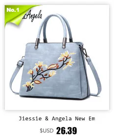 Jiessie&Angela New Famous Brand Women Bag Leather Fashion Lady's Tote Bag Tassel Handbag For Girls Vintage Shoulder Purse