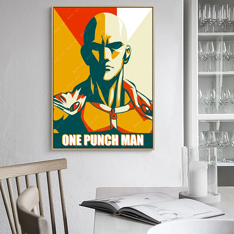 Мультфильм ONE PUNCH MAN японское аниме детская комната крутые холщовые картины
