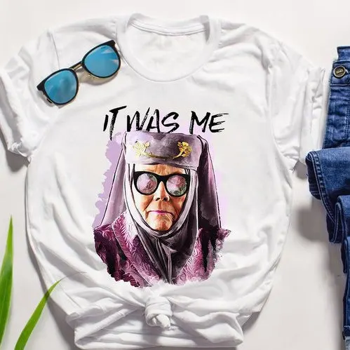 2019 новая футболка с надписью Cersei It't Me Game Of Thrones Olenna Tyrell забавная Pop Culture|Футболки| |