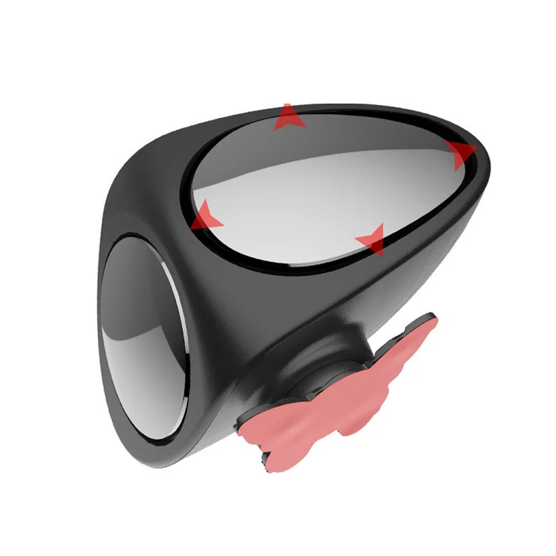 2 в 1 Автомобильное Зеркало для слепых пятен широкоугольное зеркало с вращением