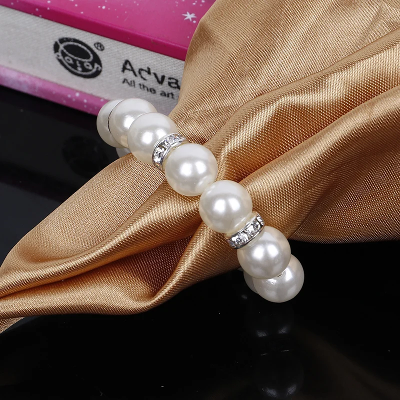 Новинка 100 шт. перламутровое кольцо для салфеток удобное и украшение