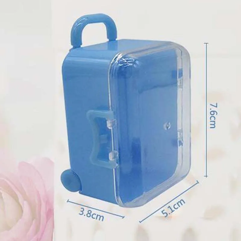 5 цветов 35 шт./лот мини чемодан для путешествий коробка свадебных сувениров