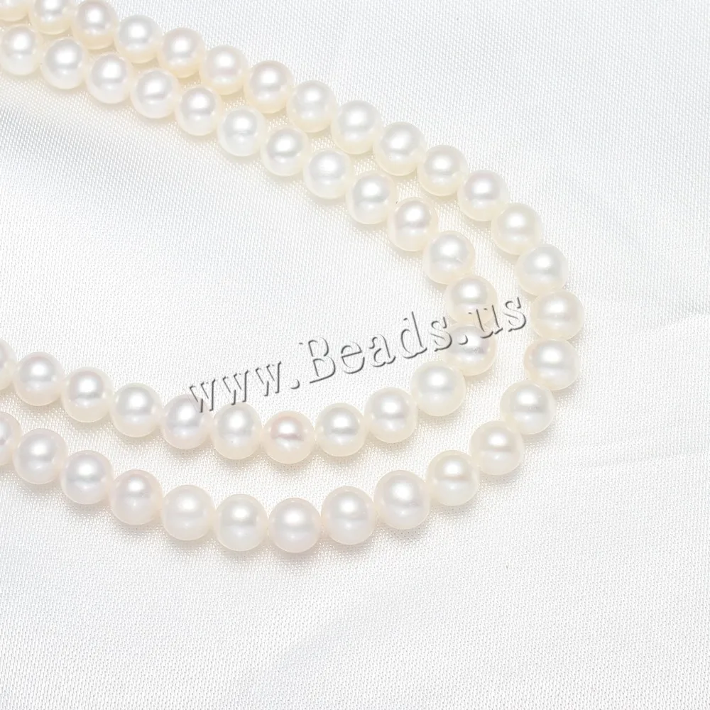 

Cultured Potato Freshwater Pearl Beads Natural White Grade AA 6-7mm Approx 0.8mm Sold Per Approx 15.5 Inch Strand