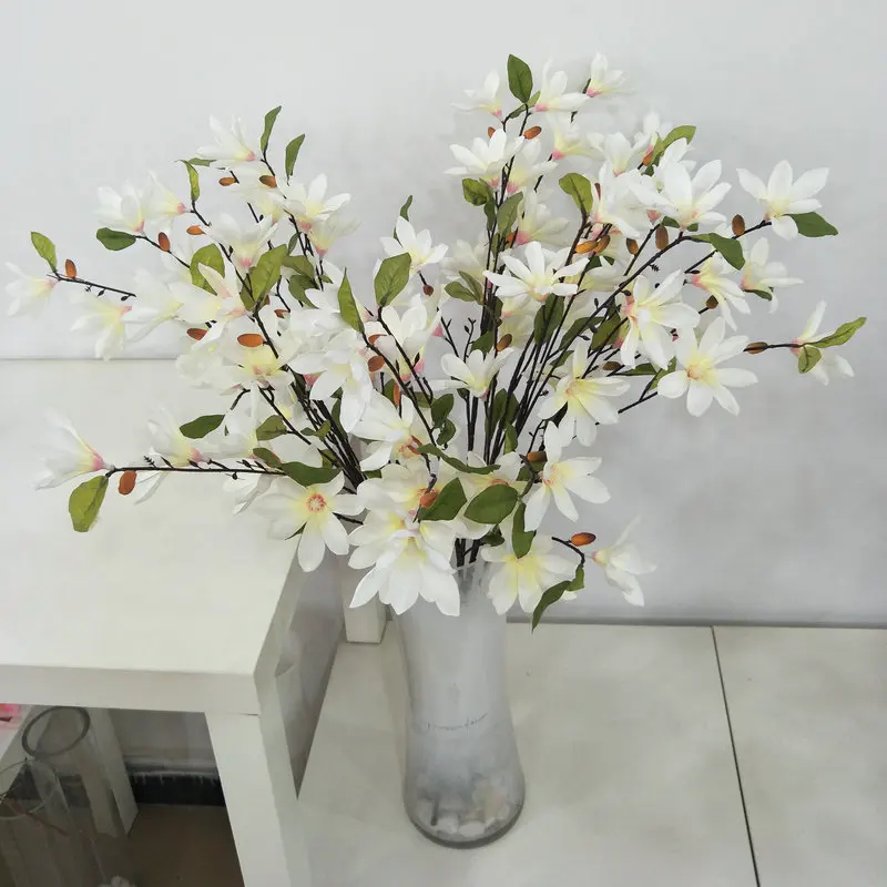 New Magnolia No. 1 Simulated Home Decoration Flower Arrangement Wedding Ceremony Road Silk Introduction | Дом и сад