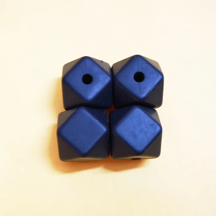 Black 100pcs 100 шт, шестигранные силиконовые бусины, 14 мм, прорезыватели для зубов, Детские Прорезыватели, кусачки, бусы, ожерелье, соска, цепь, ювелирные изделия, BPA бесплатно, жевательные игрушки - Цвет: Black 100pcs