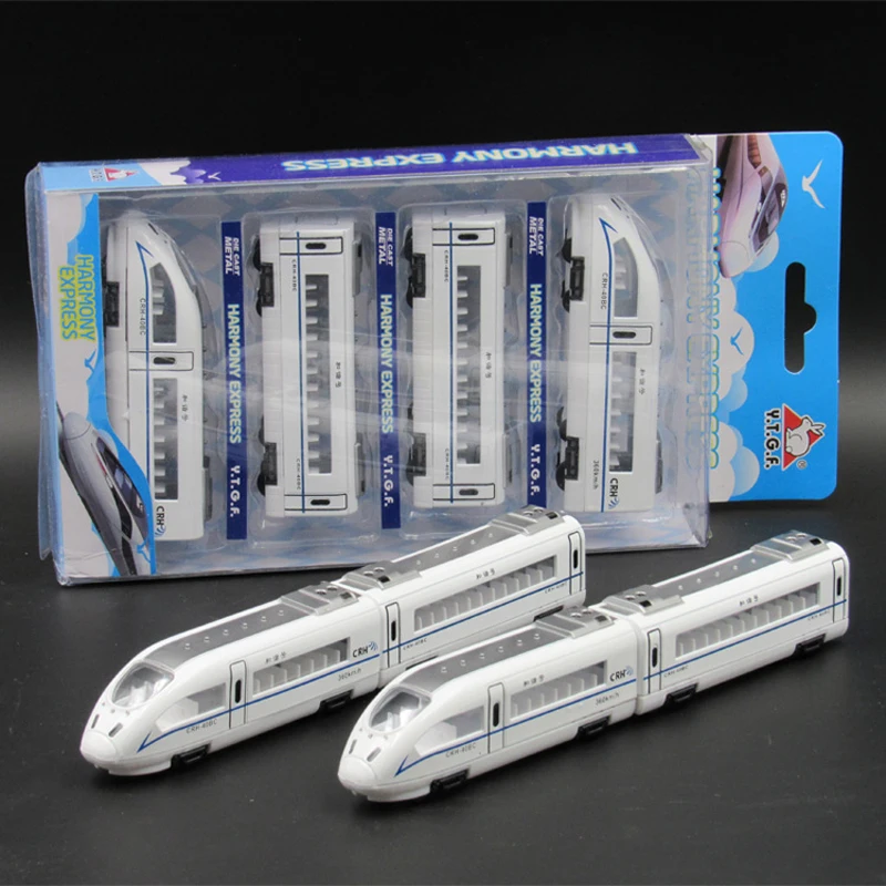 4 шт. комбинированная сборка сплава поезд модели автомобиля вагон модель магнита