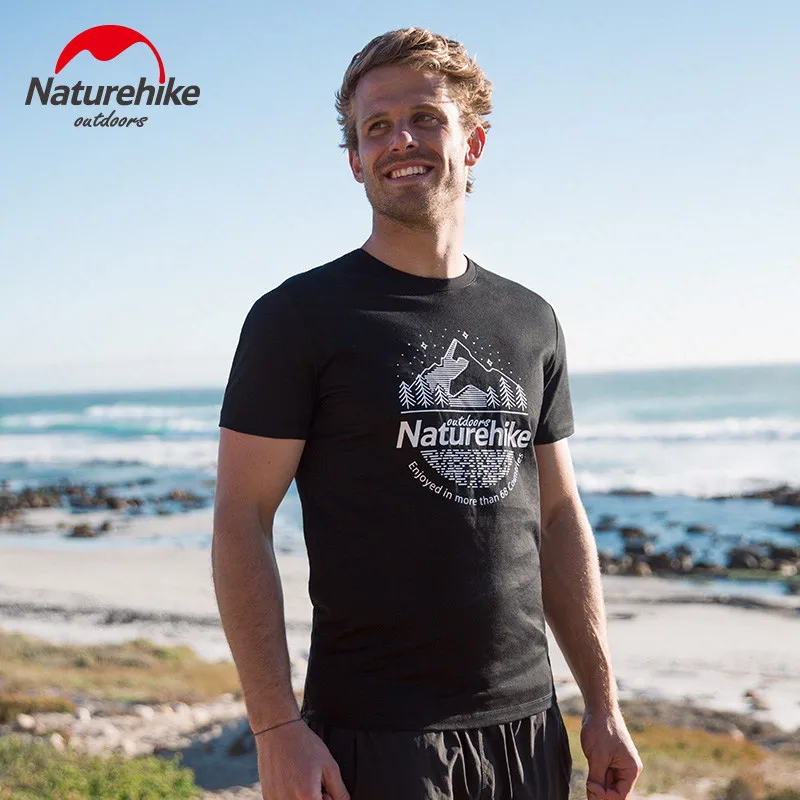 Спортивная футболка Naturehike дышащий эластичный Топ для прогулок бега скалолазания