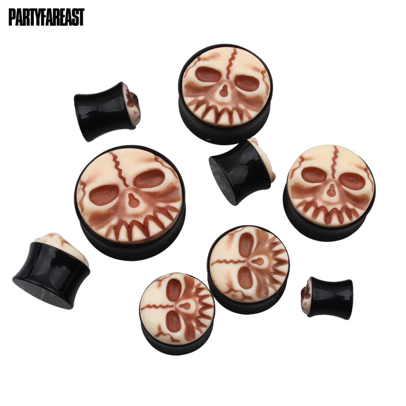 Хип-хоп Скелет Череп пирсинг уха Классические Акриловые Украшения для тела