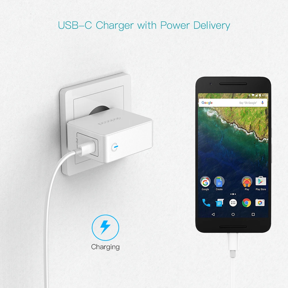 Dodocool 45 Вт с разъемом USB Type C зарядное устройство быстрой зарядки настенное