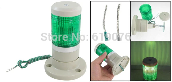 

LED Steady Single green color warning lamp single layer alarm lamp