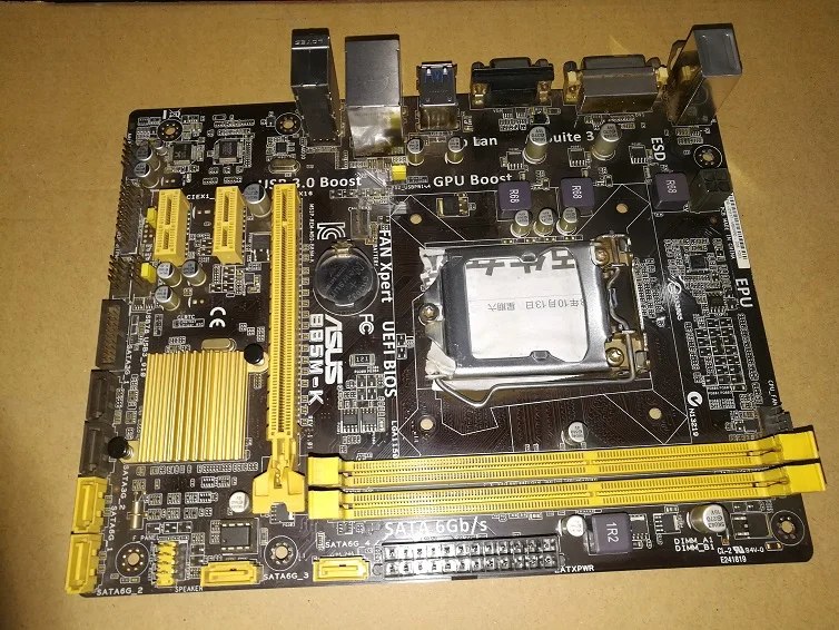 Asus B85M-K рабочего Материнская плата B85 LGA 1150 i7 i5 i3 DDR3 16G SATA3 USB3.0